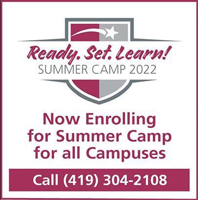 Ready. Set. Learn! Summer Camp 2022. Now Enrolling for Summer Camp for all Campuses. Call (419) 304-2108.